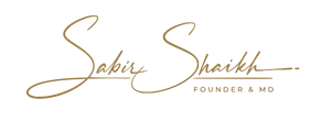 Signature of Sabir Shaikh, Founder & MD