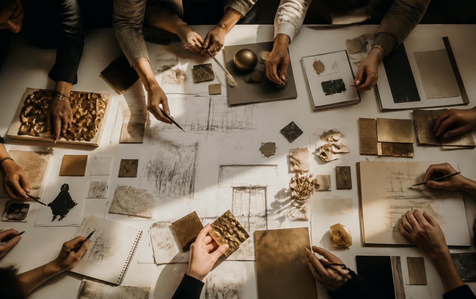 Collaborative design atelier uniting architecture, branding and art